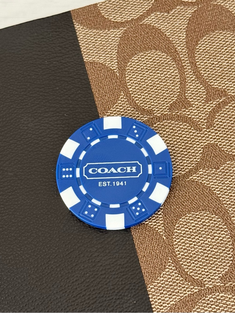 Coach Blue Limited Edition Poker Chip